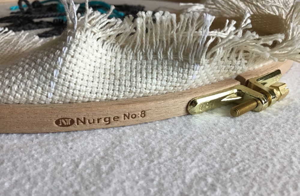 Nurge No. 8 wooden embroidery hoop from North Shore Crafts