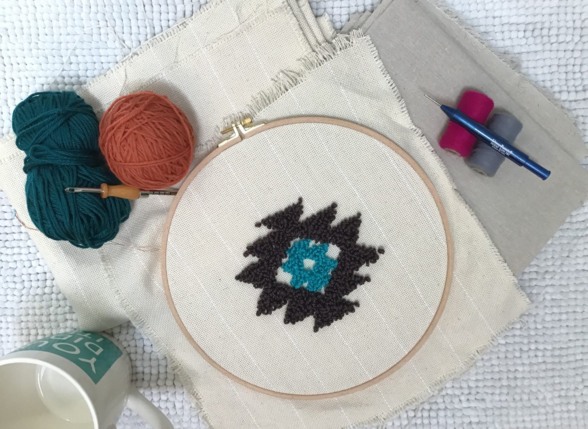 Nurge Punchneedle Embroidery Hoop ~ No. 6 – Hobby House Needleworks