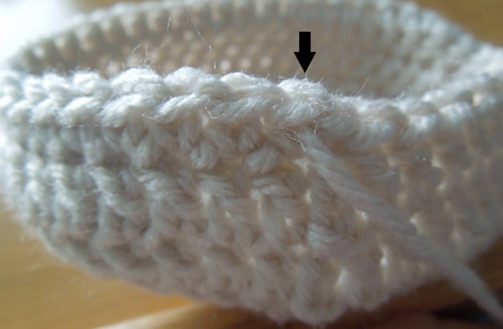 Baby Bean Hat Close Up