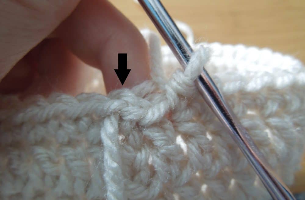 Baby Bean Hat Close Up