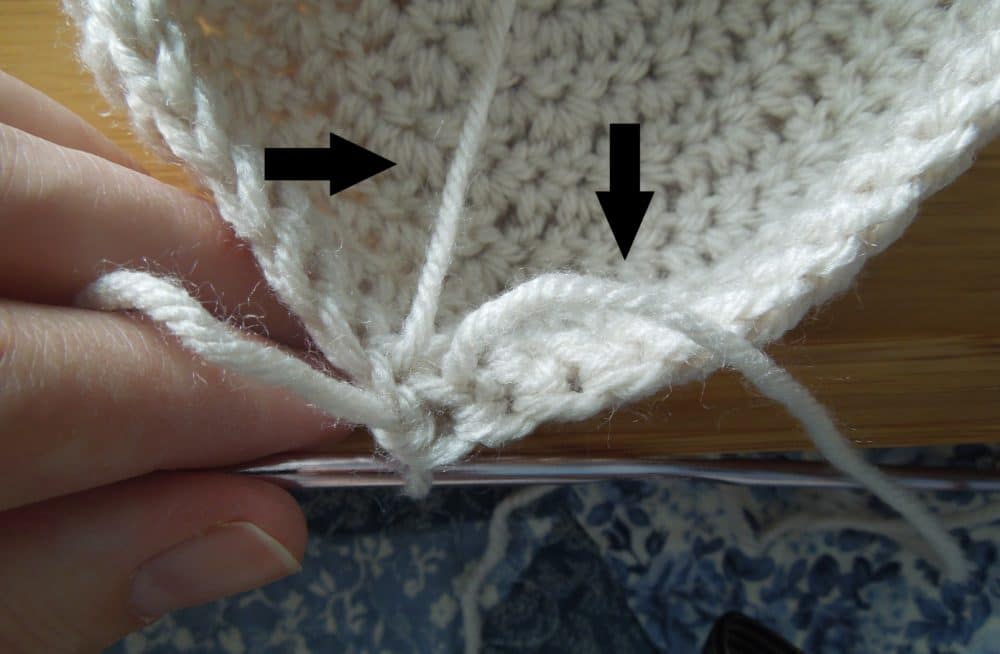Baby Bean Hat Close Up