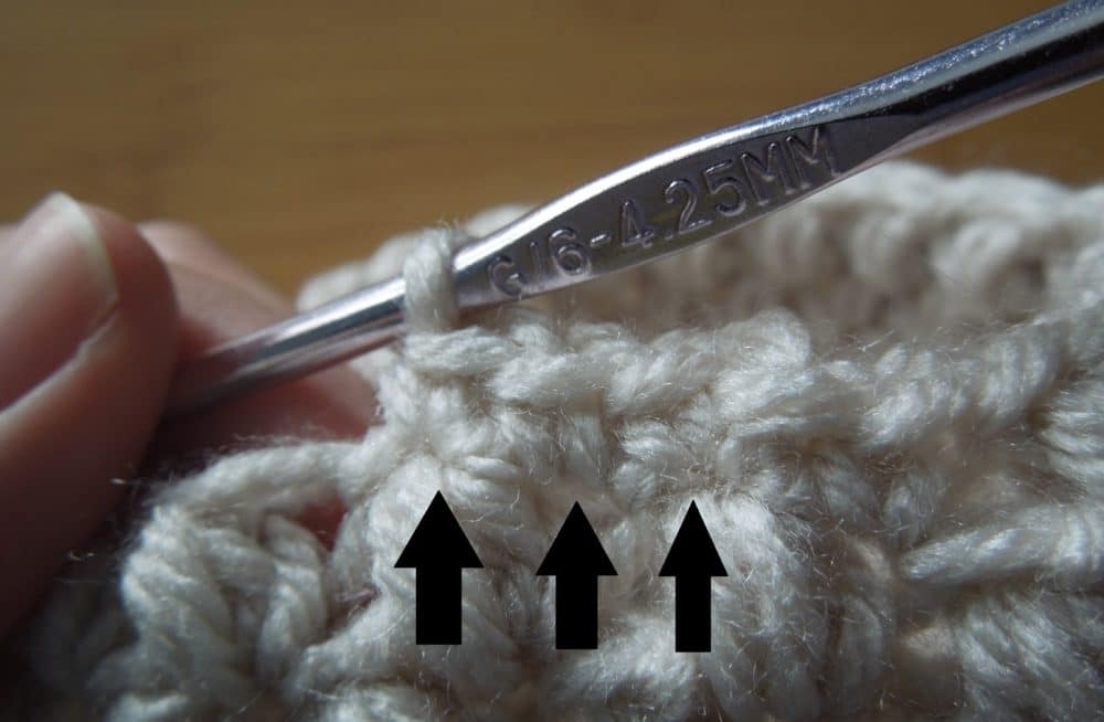 Baby Bean Hat Close Up last row
