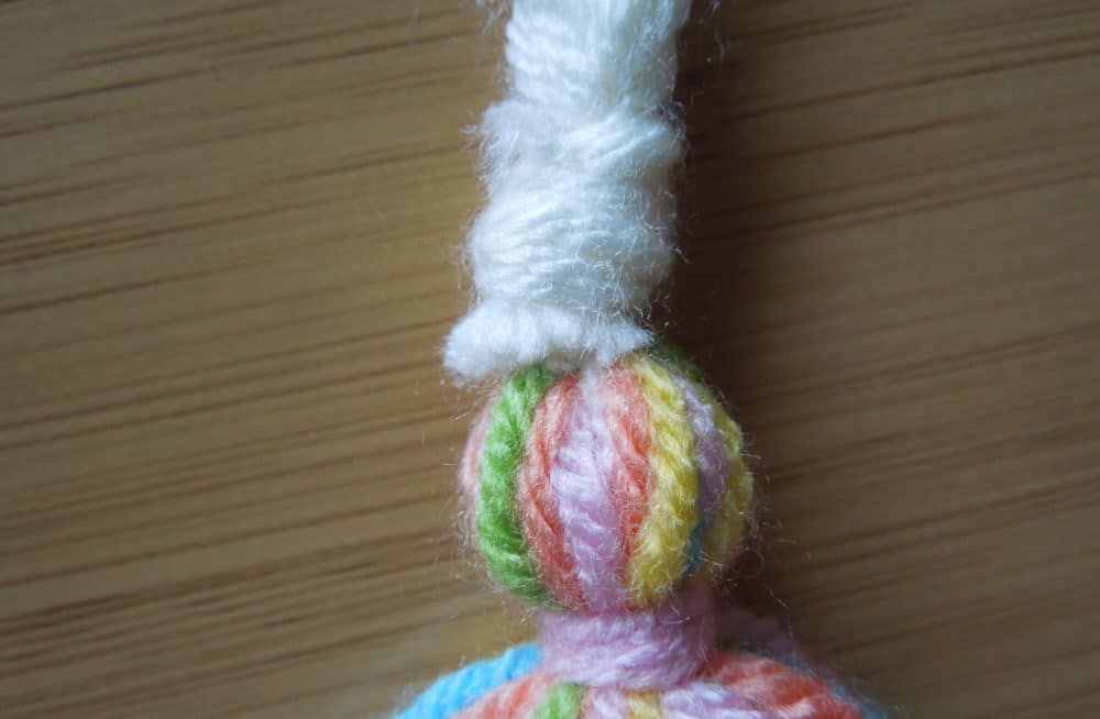 I trimmed the ends of the braid under the knot really short, make sure you're knot is super tight.