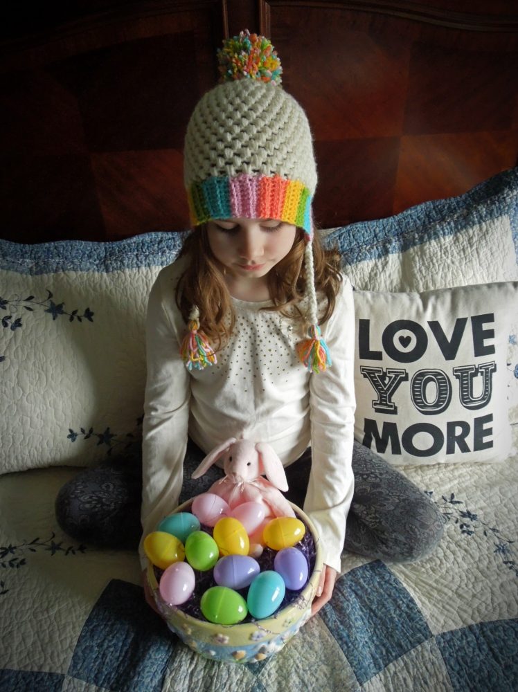 Rainbow Easter Bonnet Hat Finished
