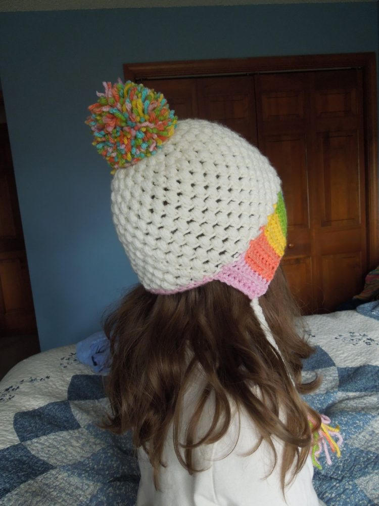 Rainbow Easter Bonnet Finished