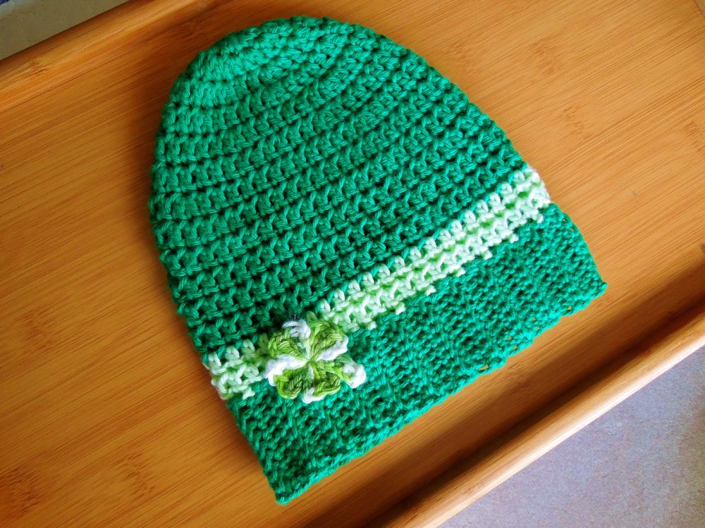 St. Patrick's Day Crochet Beanie Hat