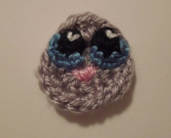 Crochet bunny face