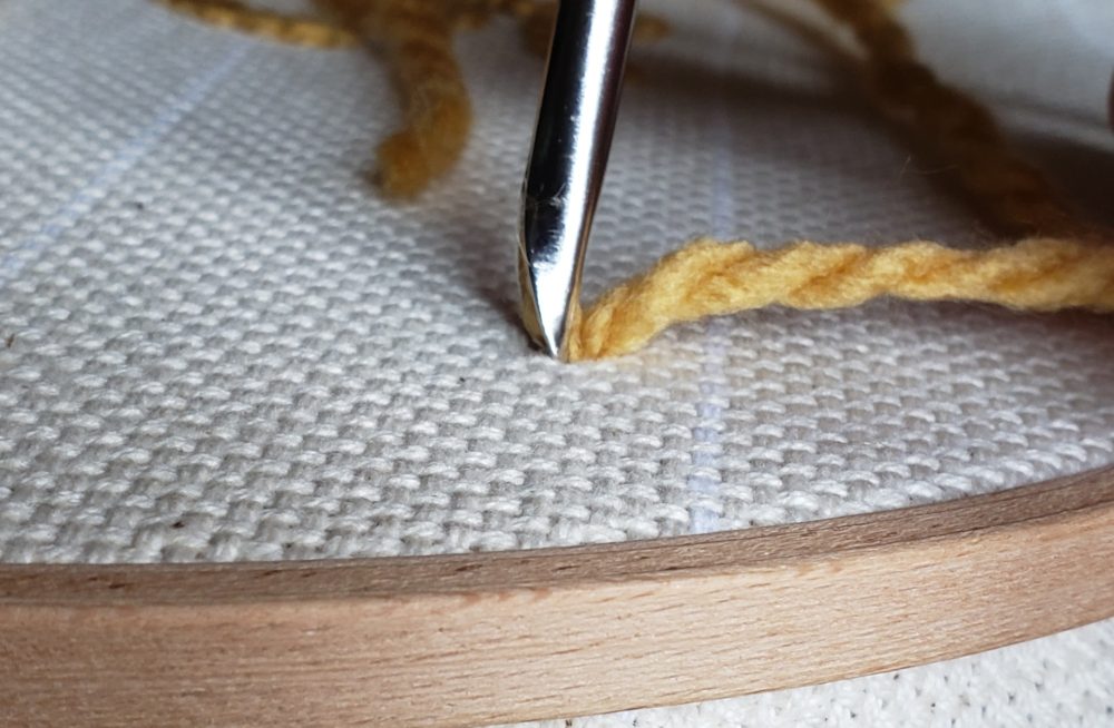 Monk's cloth for punch needle