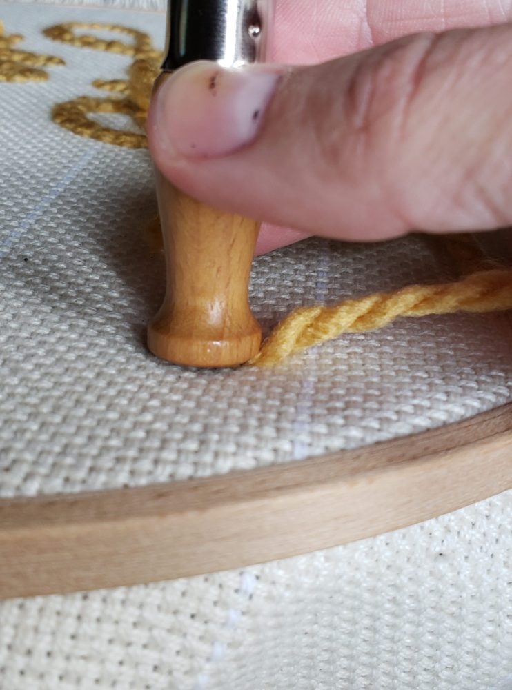 How Punch Needle Stays in Fabric (or Doesn't) Marching North