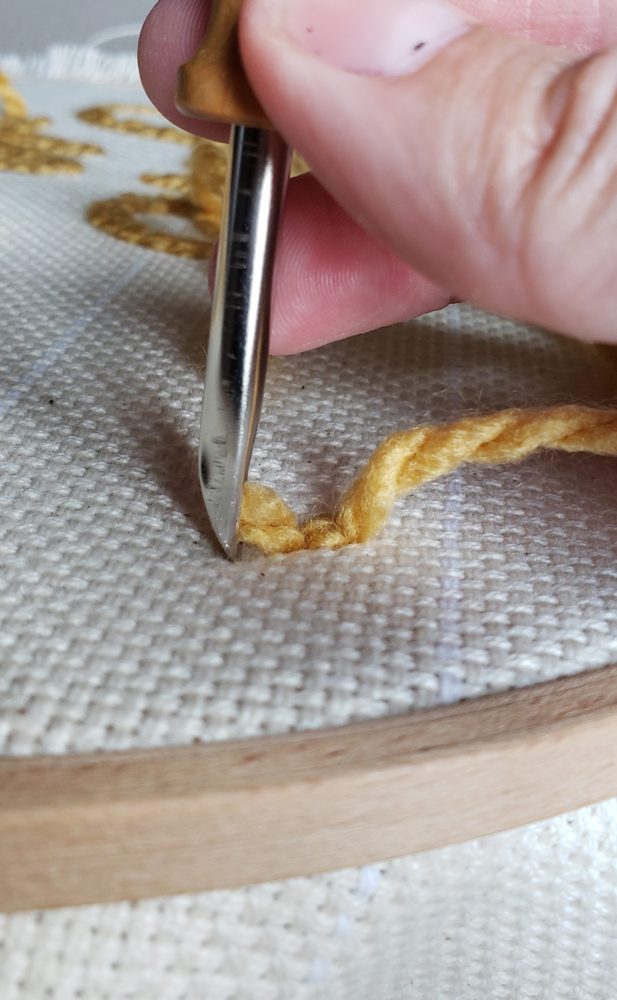 How Punch Needle Stays in Fabric (or Doesn't) Marching North