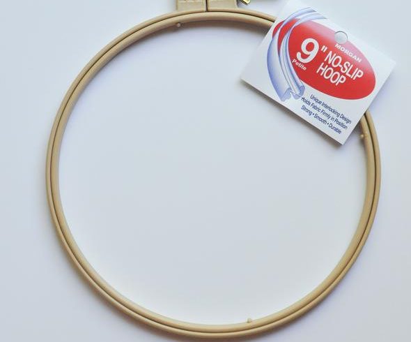 No-slip embroidery hoop from North Shore Crafts | Where to get Punch Needle supplies | Marching North
