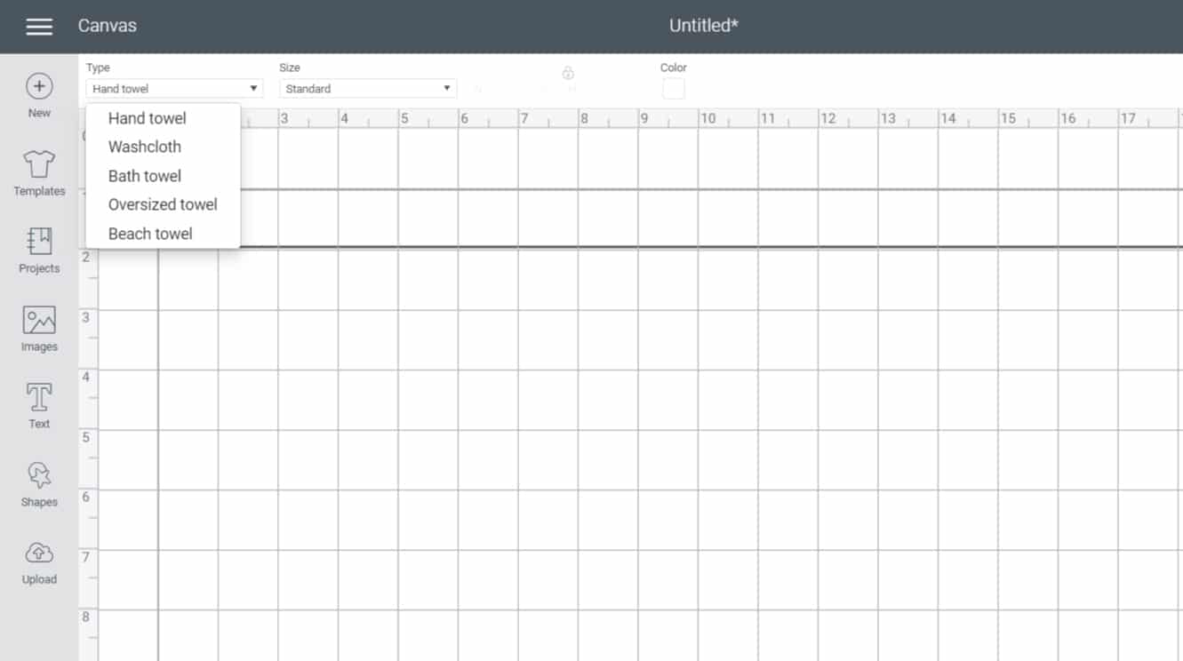 Template options Design Space