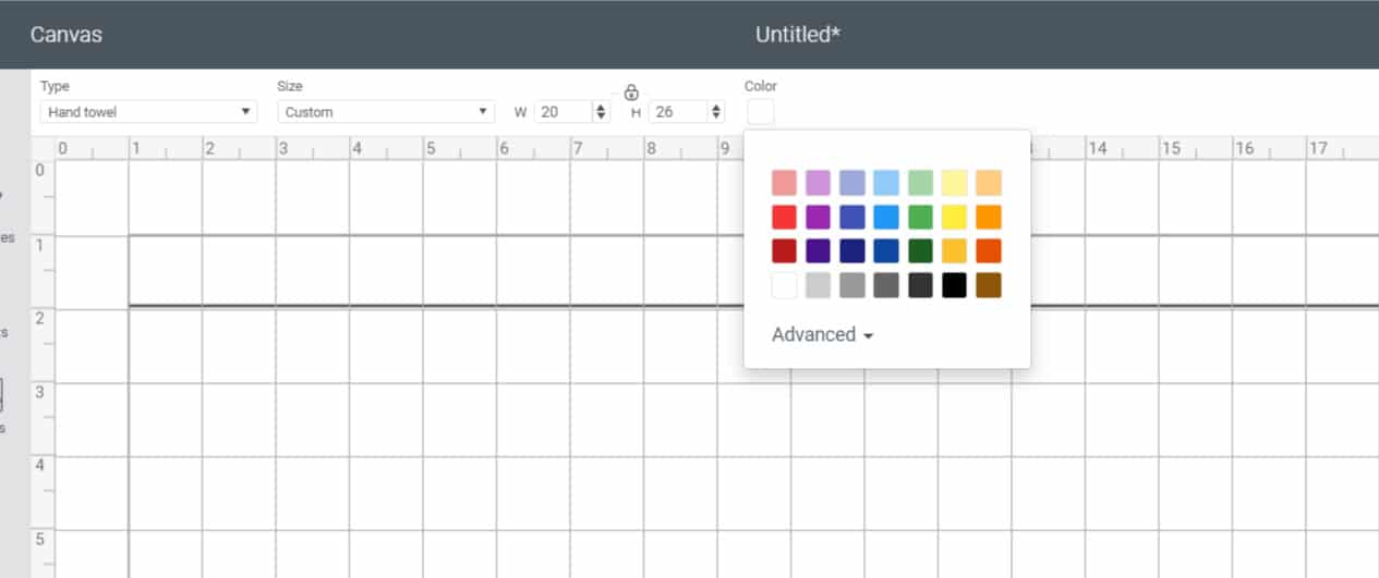 Change color of template