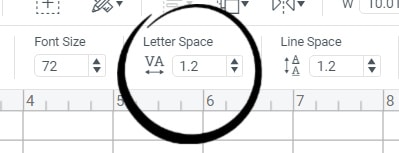 Letter Space Design Space