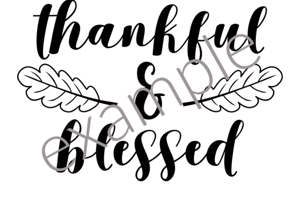 thankful and blessed svg