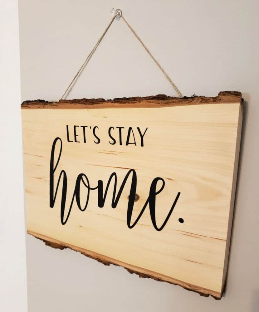 How to Apply HTV on Wood, Rustic DIY Wood Sign + Free SVG!