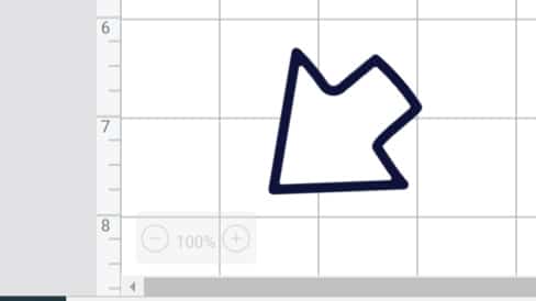 zoom in and out Design Space