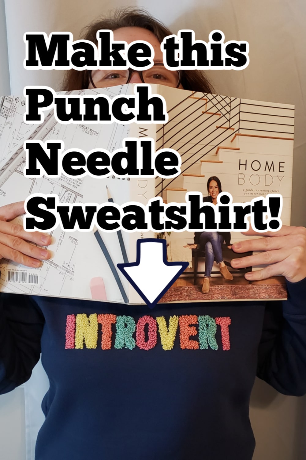 Punch Needle On A Sweatshirt Tutorial + Free Patterns! Marching North