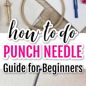 how to do punch needle guide for beginners