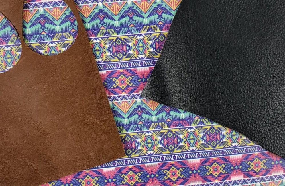 leather i used for these DIY leather earrings