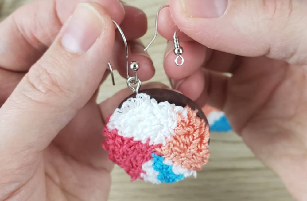 Ear wire options for DIY Punch Needle earrings