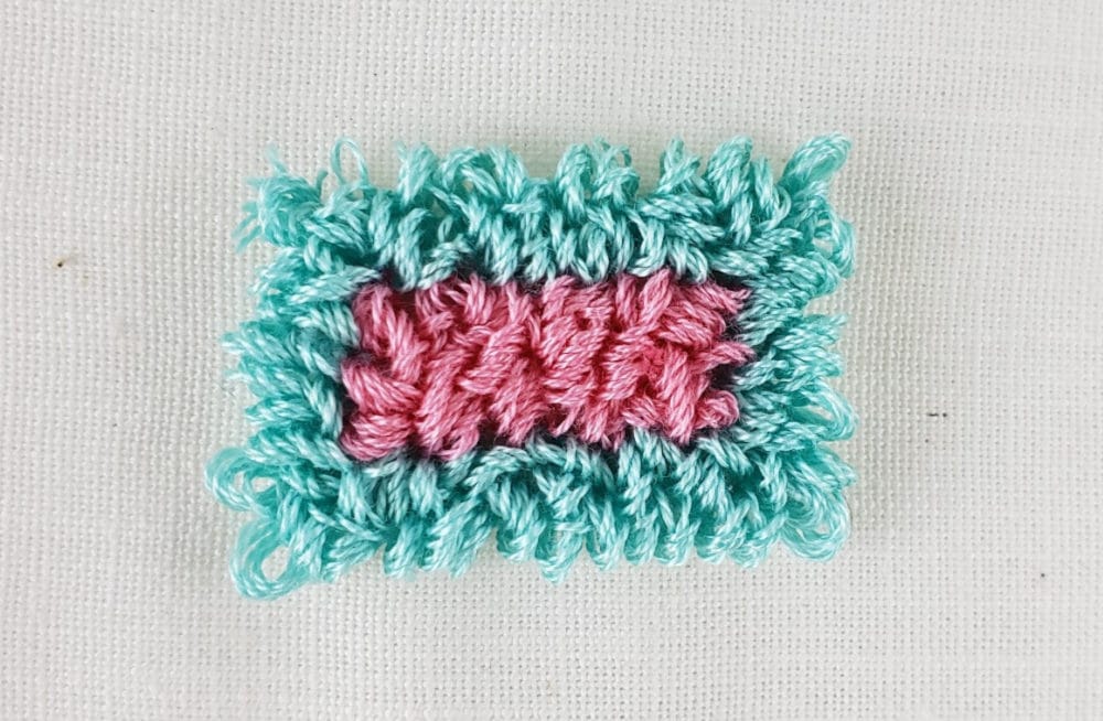 Borders look better after poking them into place