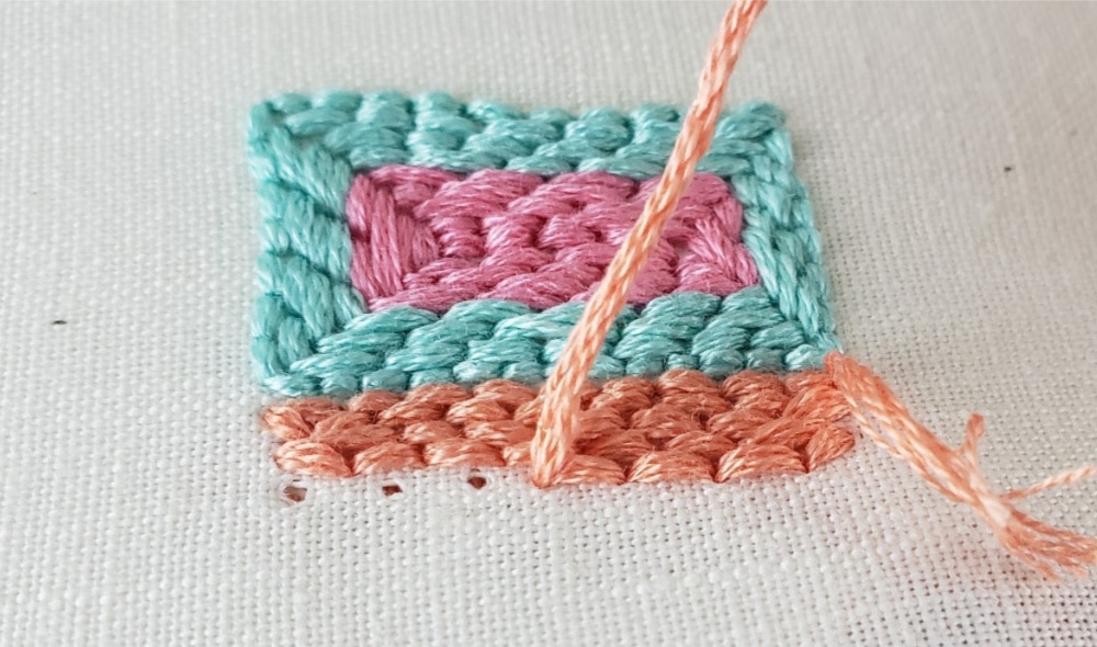 pulling out punch needle thread | punch needle for beginners
