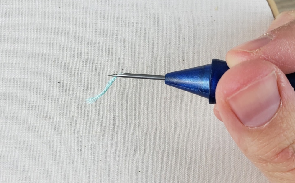 threaded punch needle