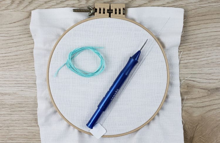 Gather your punch needle supplies