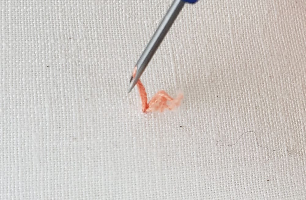 pulling the needle up too high