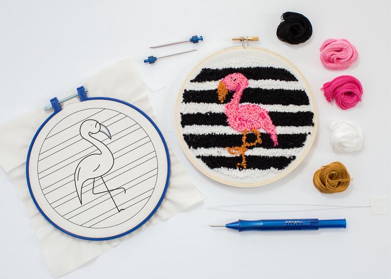 Ultra Punch Beginner Punch Needle Kit - Flamingo by Creative Fiber Works