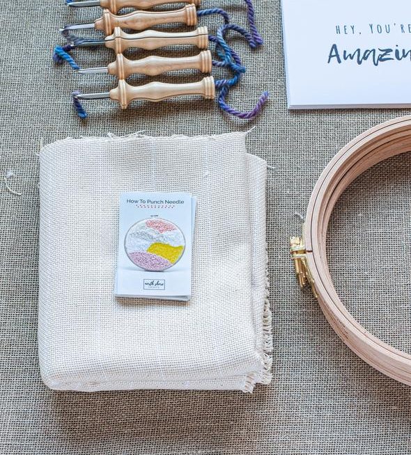 Creative Club package Punch Needle Kits for a Group by North Shore Crafts