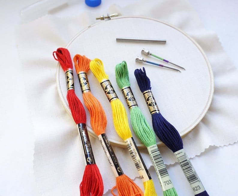 Russian punch needle embroidery kit from MiniMasterpiecesAZ