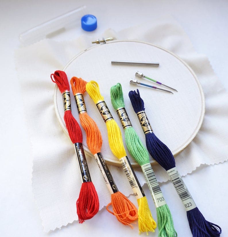 RussianPunchNeedleEmbroideryKitMiniMasterpiecesAZ Marching North