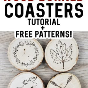 Wood coasters …  Wood coasters diy, Coaster crafts, Wood burning