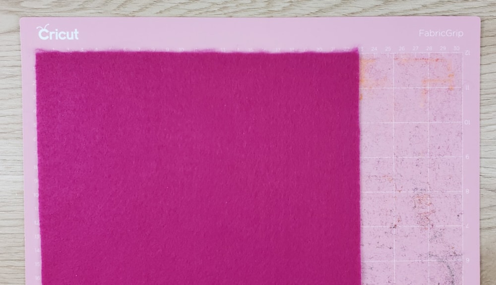 Felt on fabric grip Cricut mat