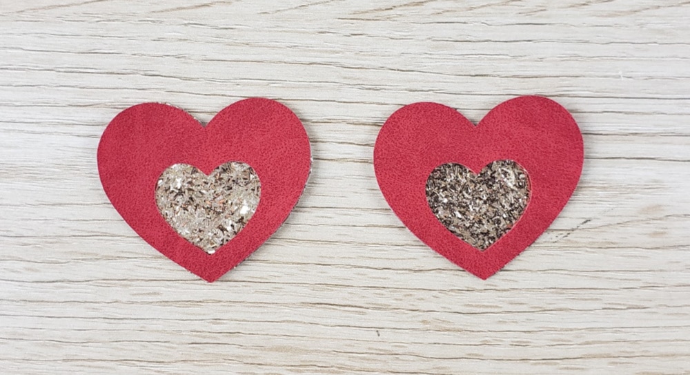 Download Heart Layered Faux Leather Earrings Free Svg Tutorial Marching North