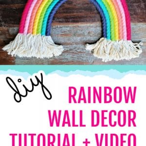 How to Make a DIY Rainbow Wall Hanging | Tutorial + Video | Marching North