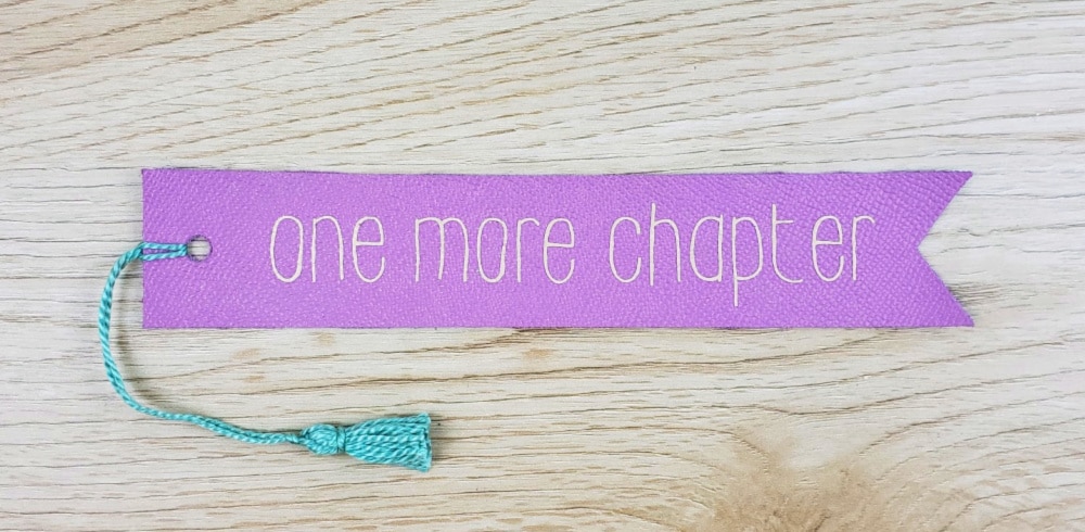diy leather bookmark iron on version