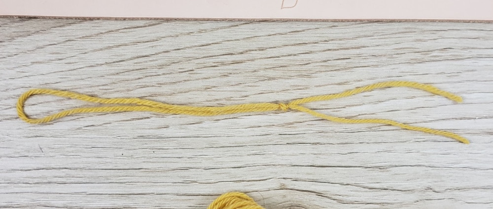 Knotted yarn for DIY yarn tassel