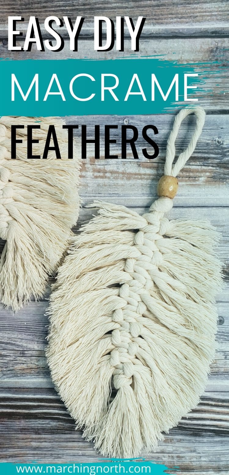DIY Macrame Feather Tutorial Marching North