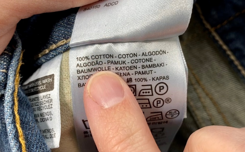 Use 100% cotton jeans to do this punch needle project