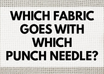 WXJ13 Punch Needle Cloth Fabric 26.4 x 19.6 Inch Needlework Embroidery Fabric Needlework Linen Fabric Punch Needle Embroidery Pens for Punch Needle and Rug-Punch
