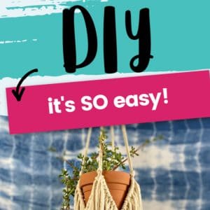 DIY macrame plant hanger tutorial