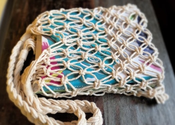 DIY macrame market bag tutorial