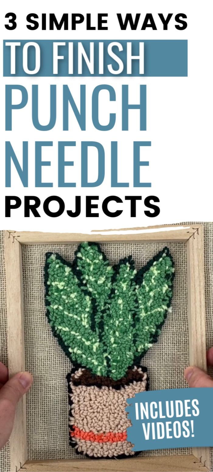 3 Ideas for Finishing Punch Needle Projects [with videos!] Marching North