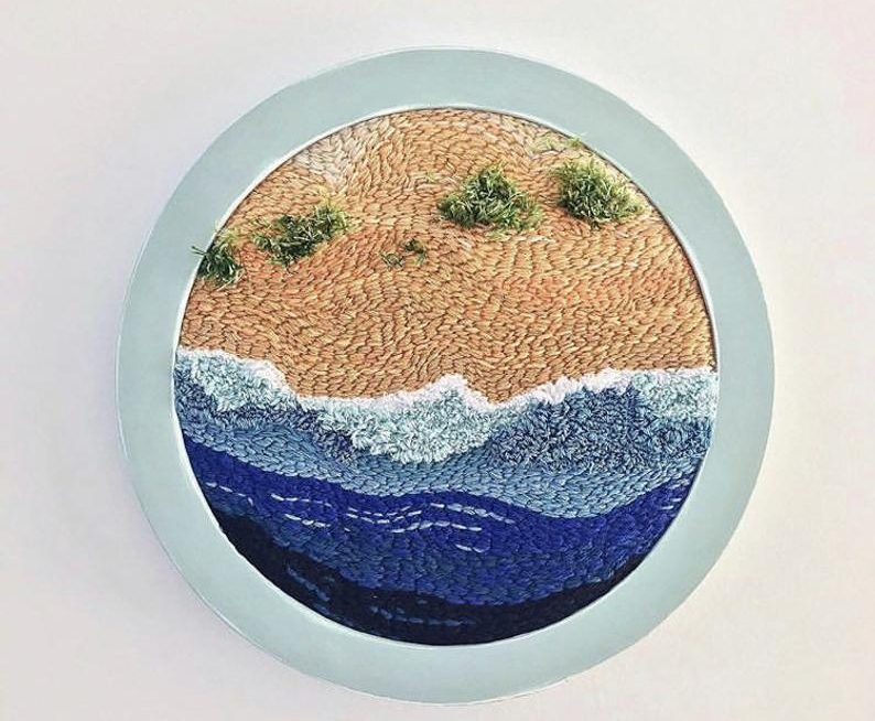 Runaway Bay punch needle embroidery pattern