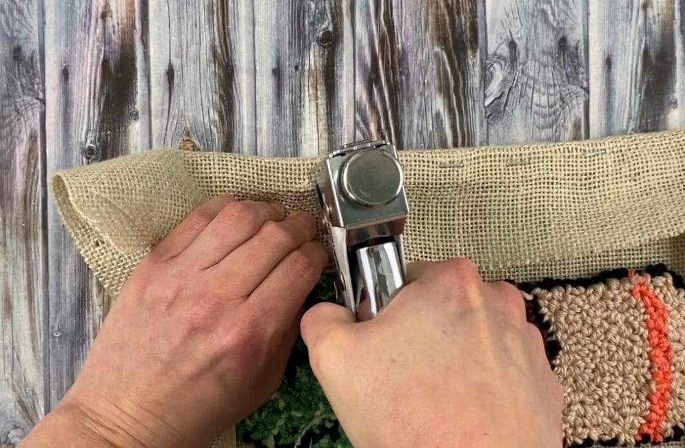 Staple along the side
