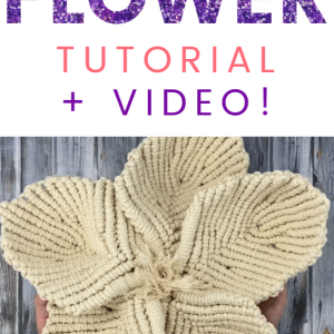 Macrame flower tutorial