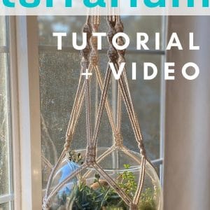 macrame terrarium